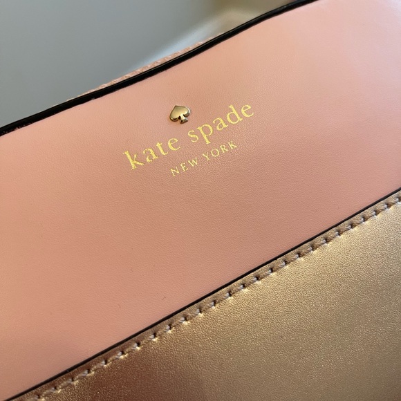 kate spade Bags Kate Spade Pink And Gold Crossbody Poshmark